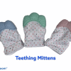 Silicone teething mittens