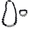 Black Teething Necklace and bracelet set