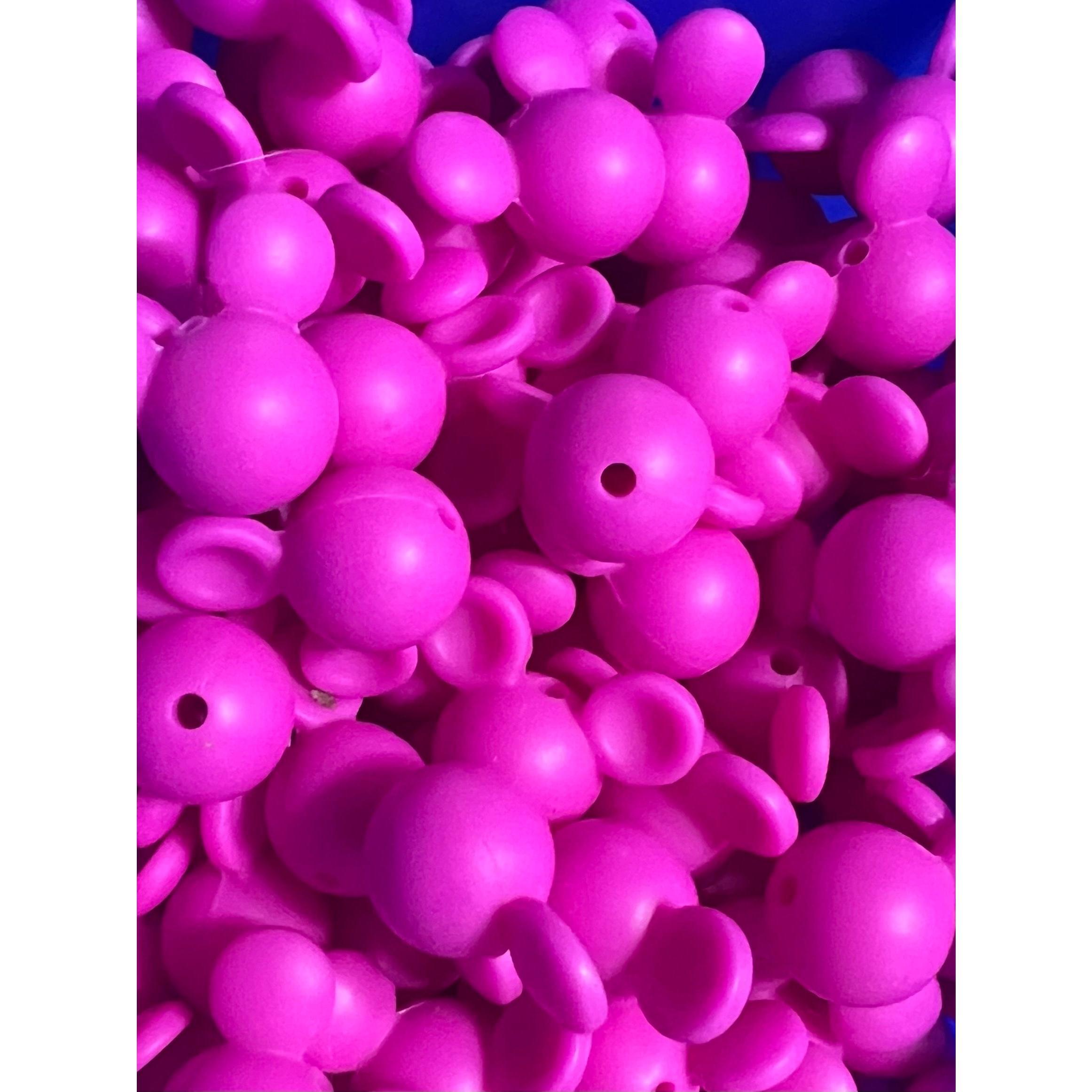 pink mickey mouse beads