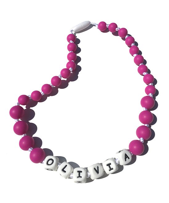 Silicone Pink Teething Necklace
