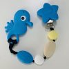 blue seahorse teething clips