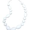 white teething necklace