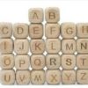 wooden letter beads