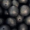 black sparkle beads