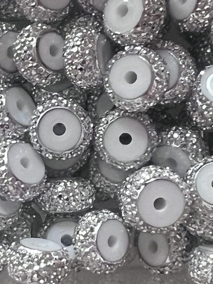 Silver Rhinestones spacers