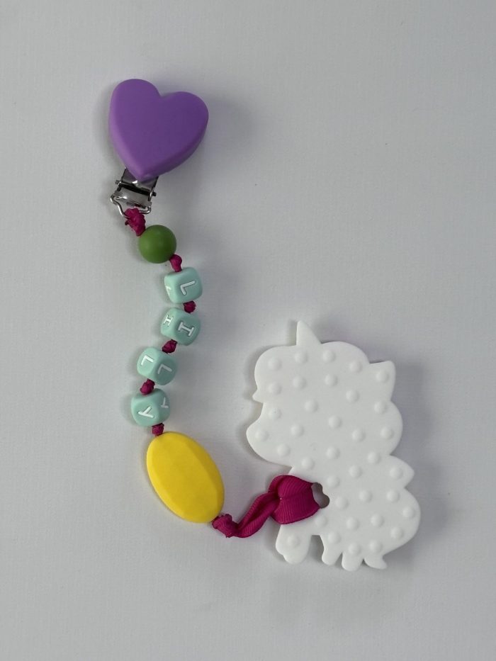 Unicorn Teething Clip