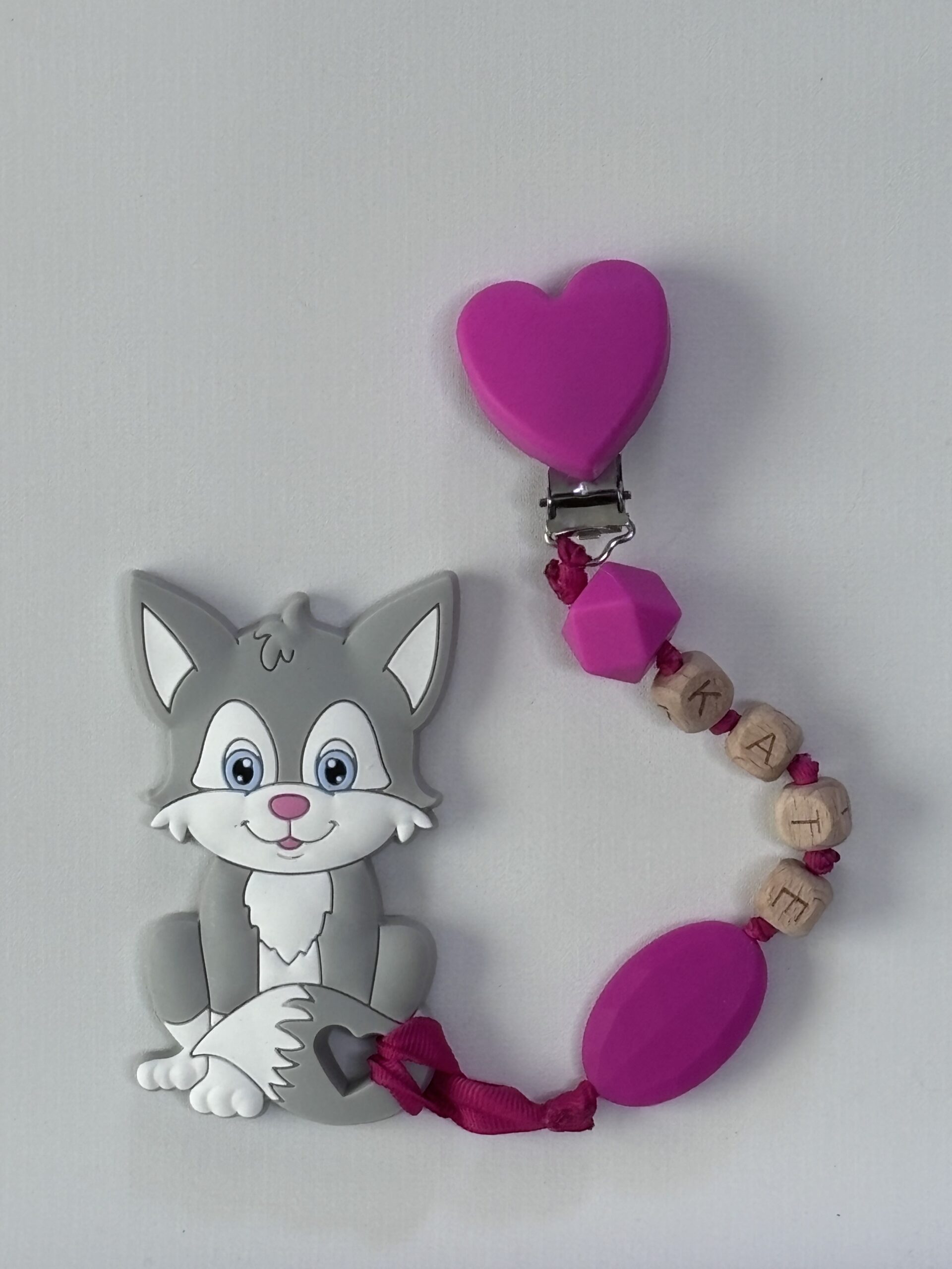 Personalized Cat Teething Clip