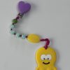 yellow octopus teething clips