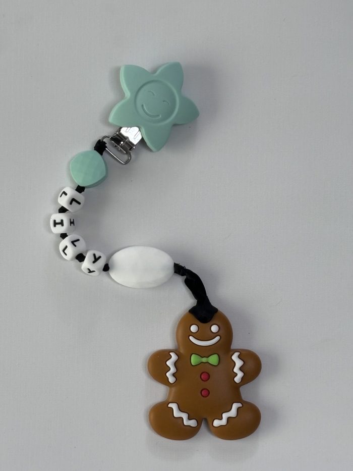 Gingerbread teething Clip