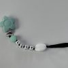 Mint Silicone Pacifier Clip