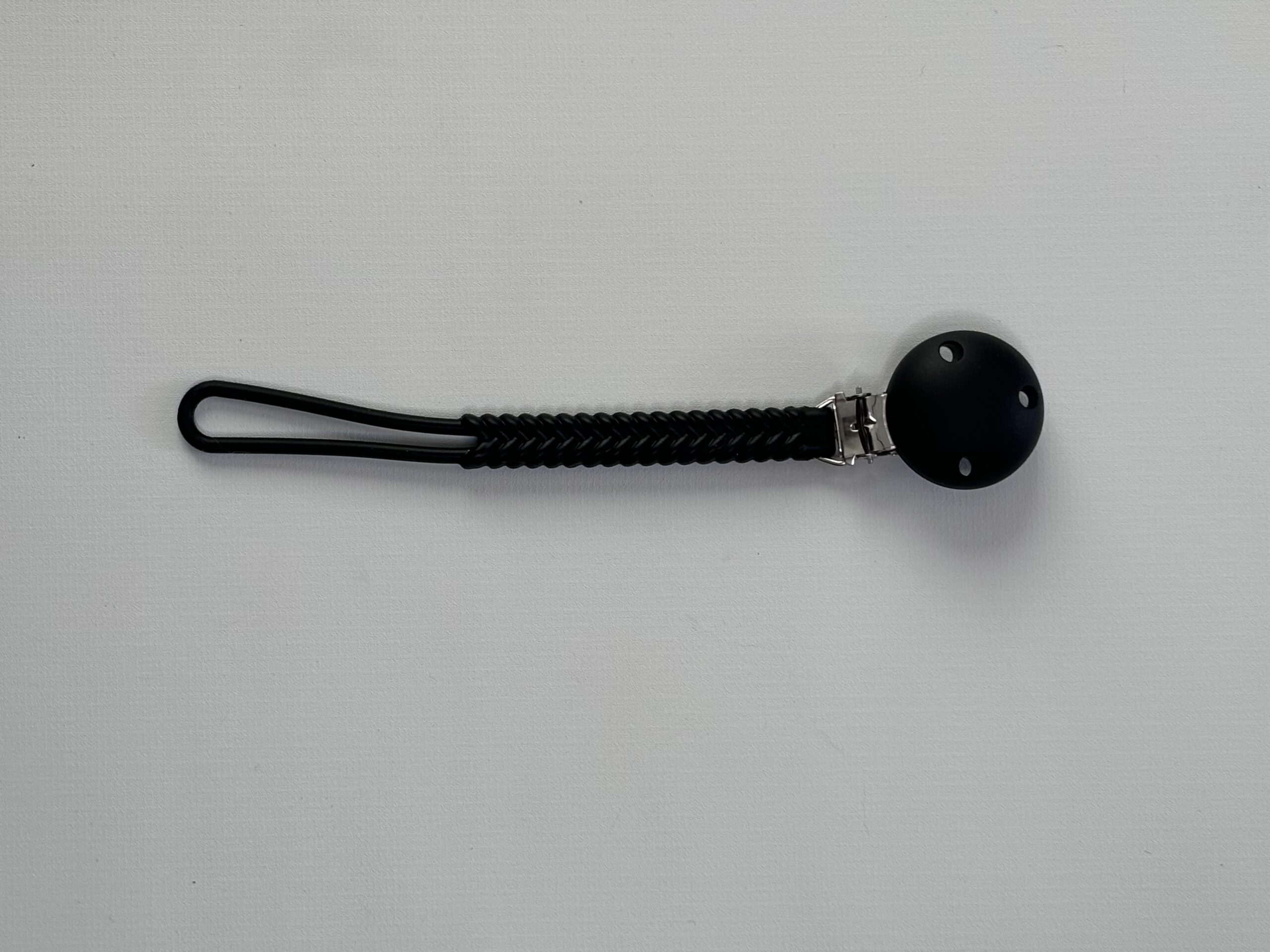 1 piece Silicone Pacifier Clip black silicone pacifier clip