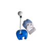 Blue elephant teething clip and teething mitten