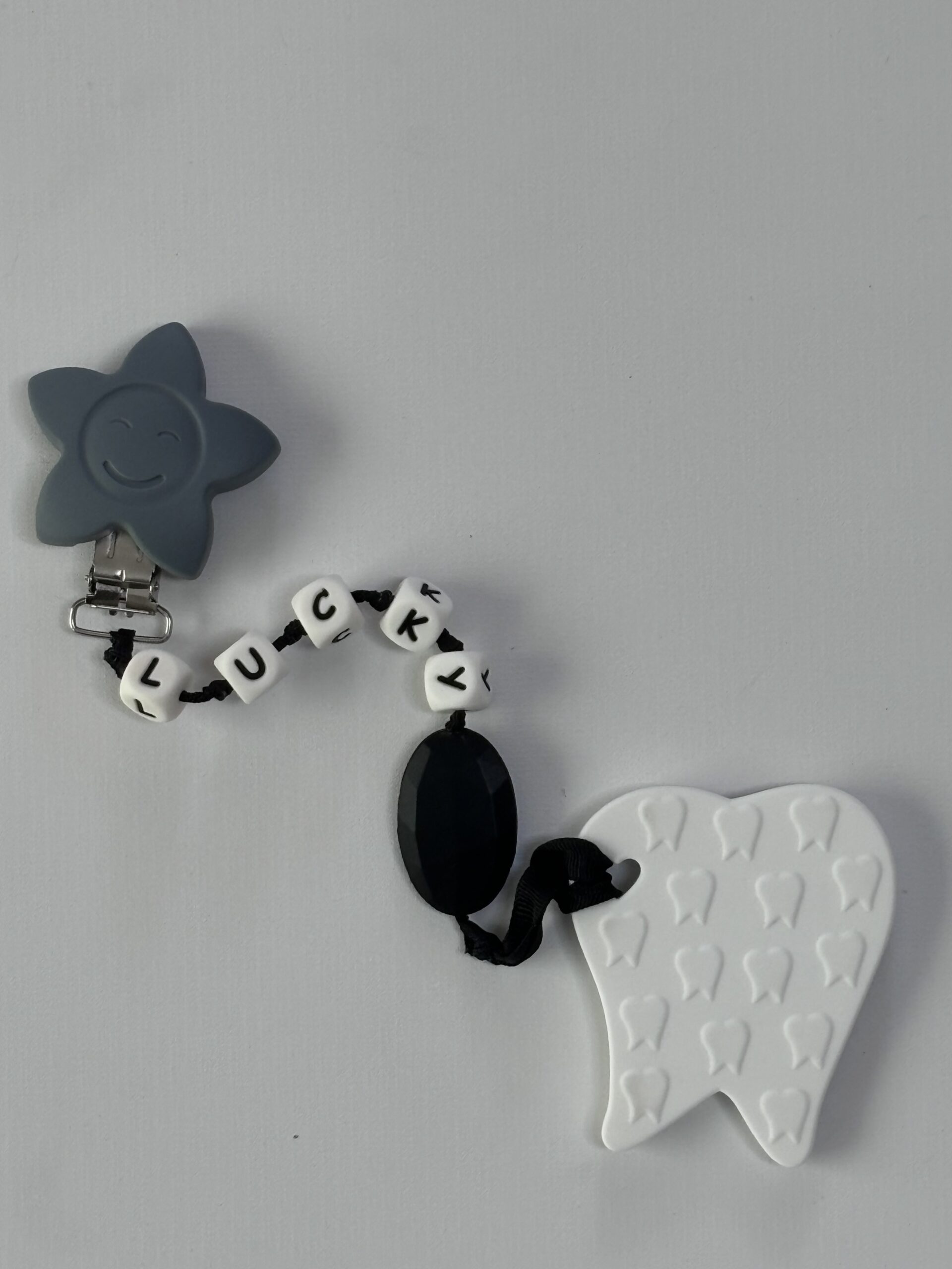 Personalized First Tooth teething Clip