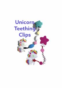  Silicone Unicorn Teething Pendant