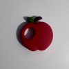 silicone apple teething pendant