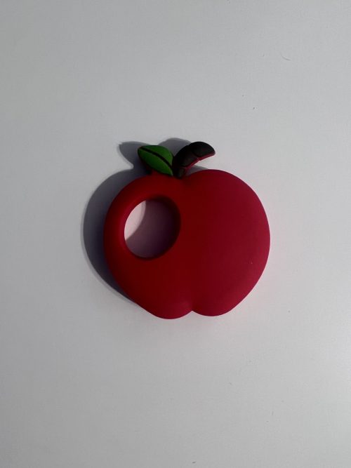 silicone apple teething pendant