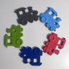 silicone train teething pendant