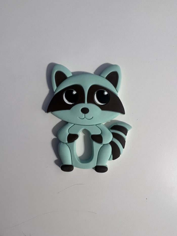 Mint Raccoon Teething Pendant