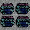 coffee scrubs rubber gloves beads