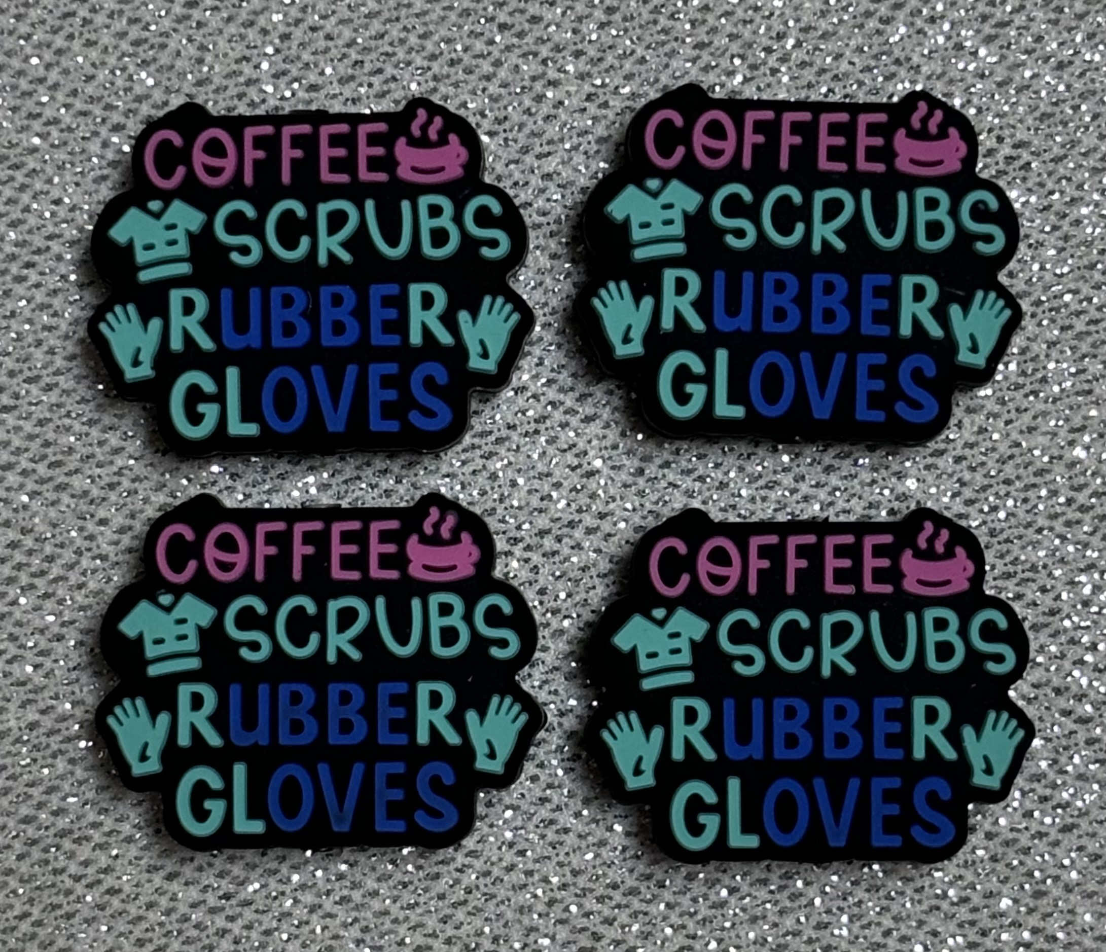 coffee scrubs rubber gloves beads