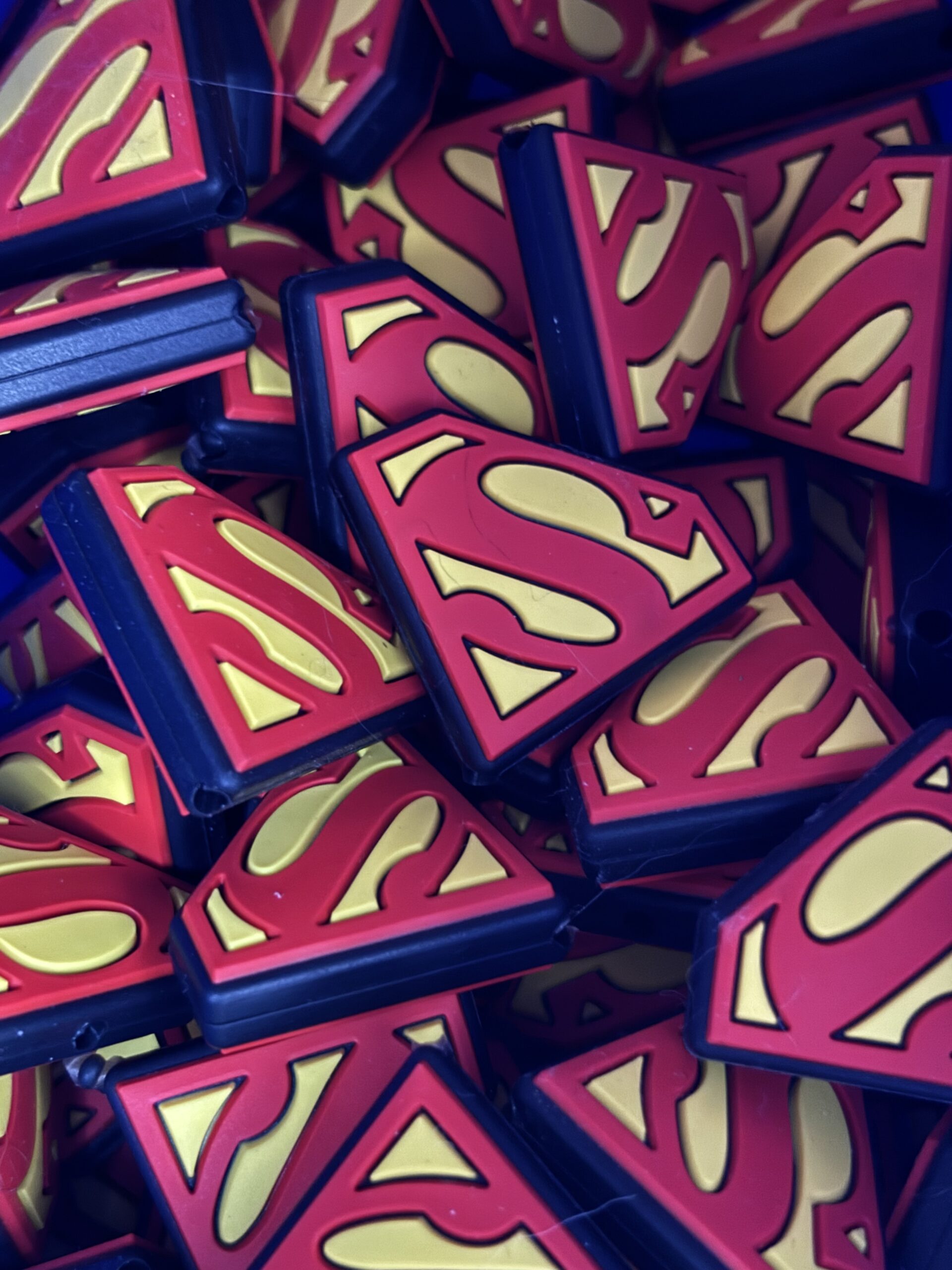 Silicone Superman Beads