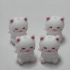 Silicone High Quality White Cat Beads | 3d