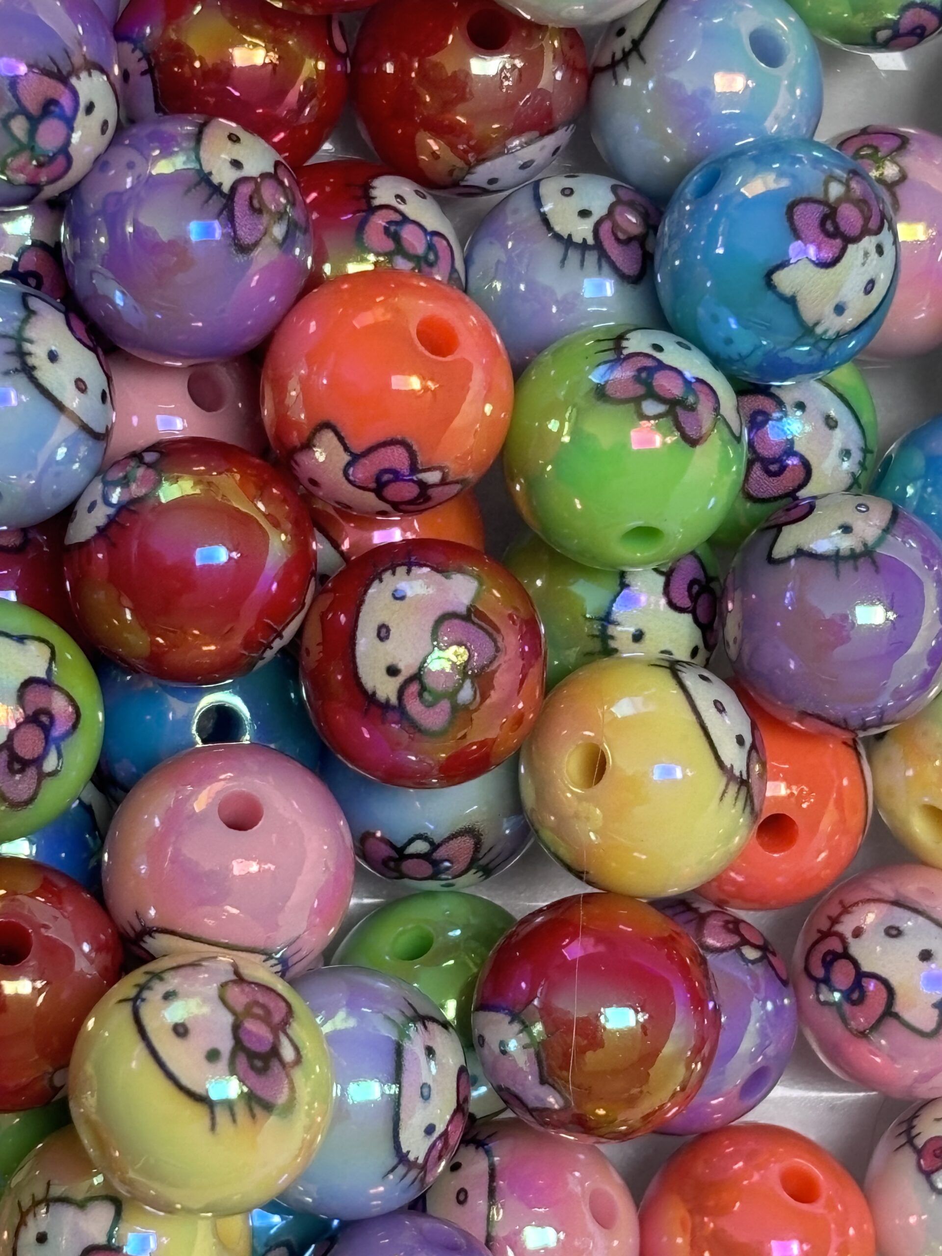 15mm Acrylic Hello Kitty beads