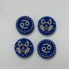 Silicone Cancer beads, astrology beads