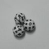 Silicone 15mm Round White LV beads