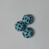 Silicone 15mm Round Teal LV beads