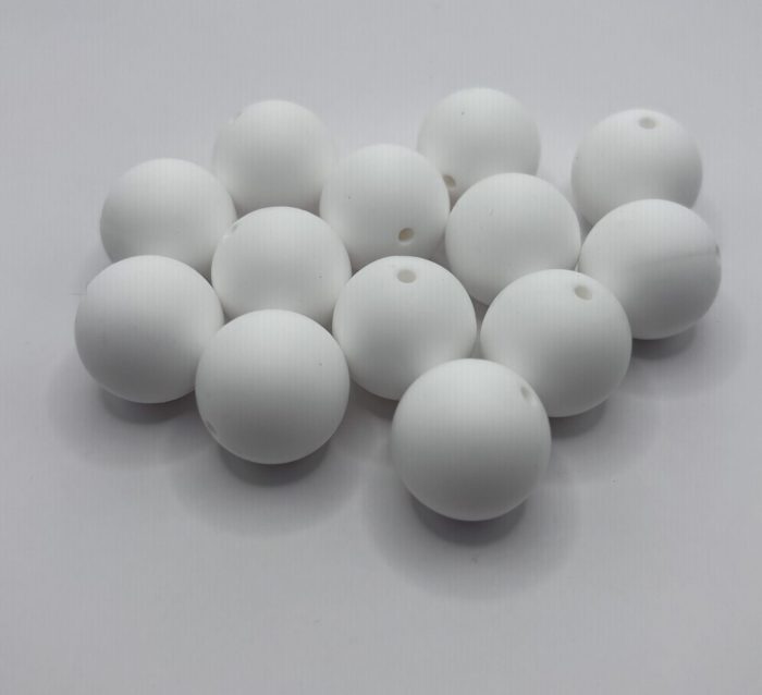 Silicone 19MM White Silicone Beads