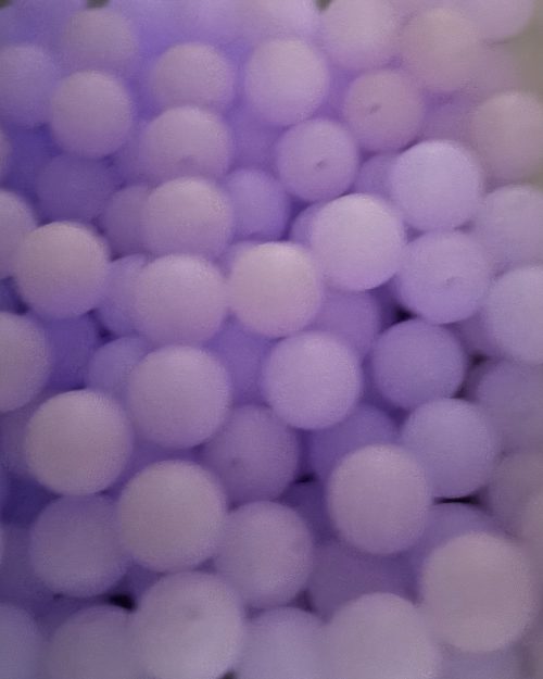 15mm purple glow in the dark beads