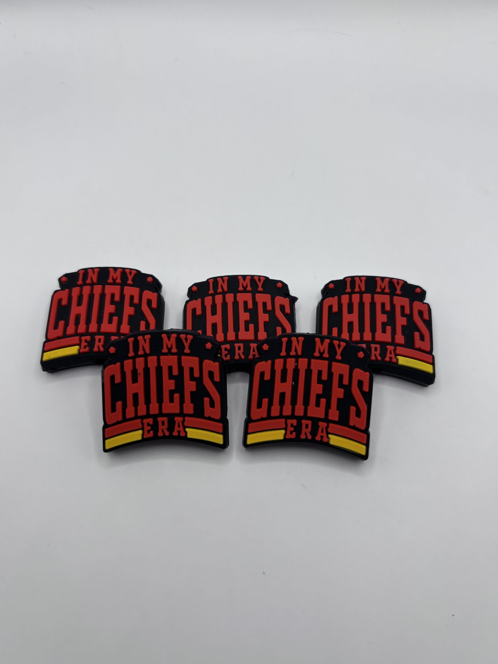 Silicone Kansas City Chiefs Beads | In my Chiefs Era beads