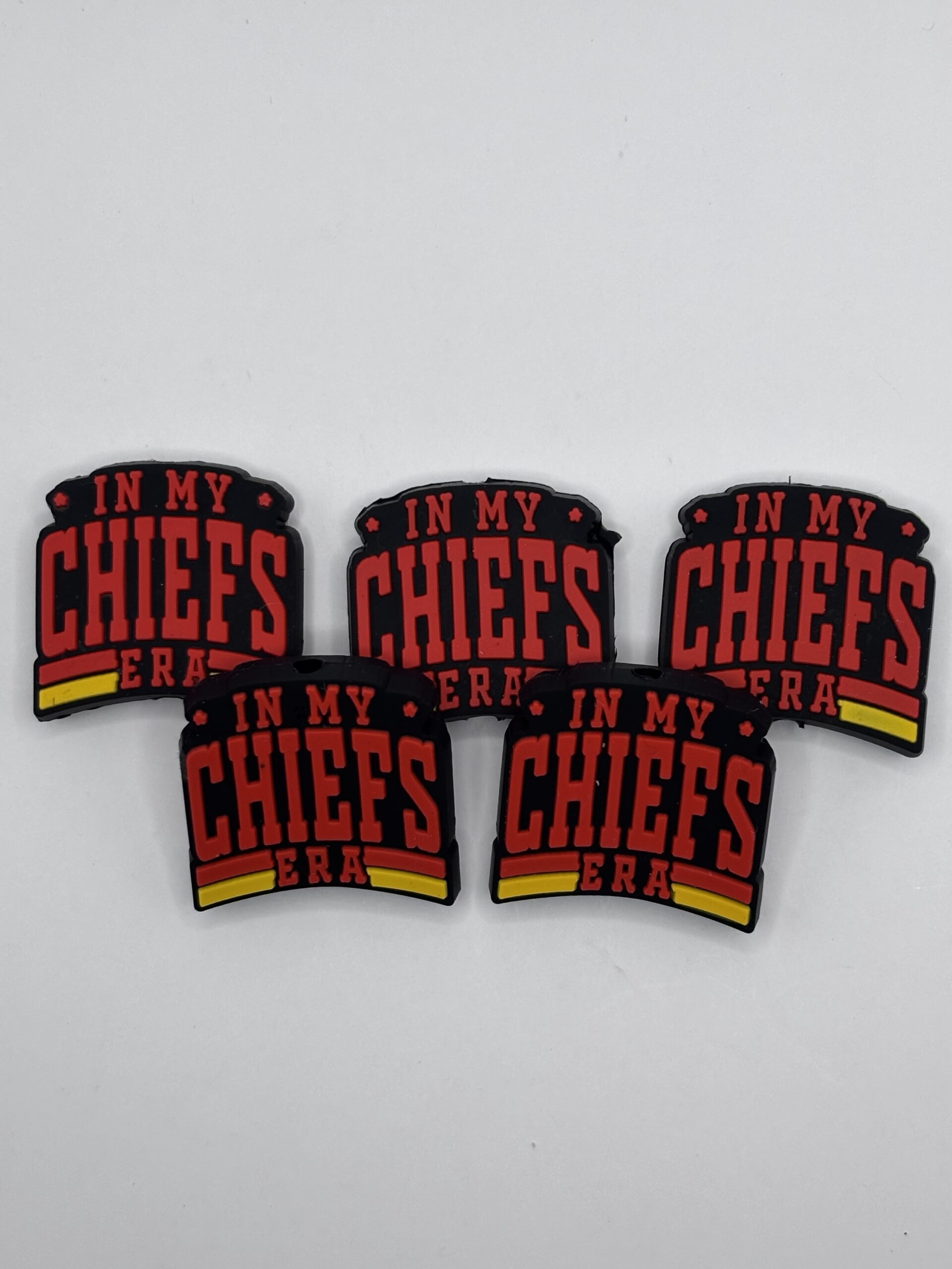 Silicone Kansas City Chiefs Beads | In my Chiefs Era beads