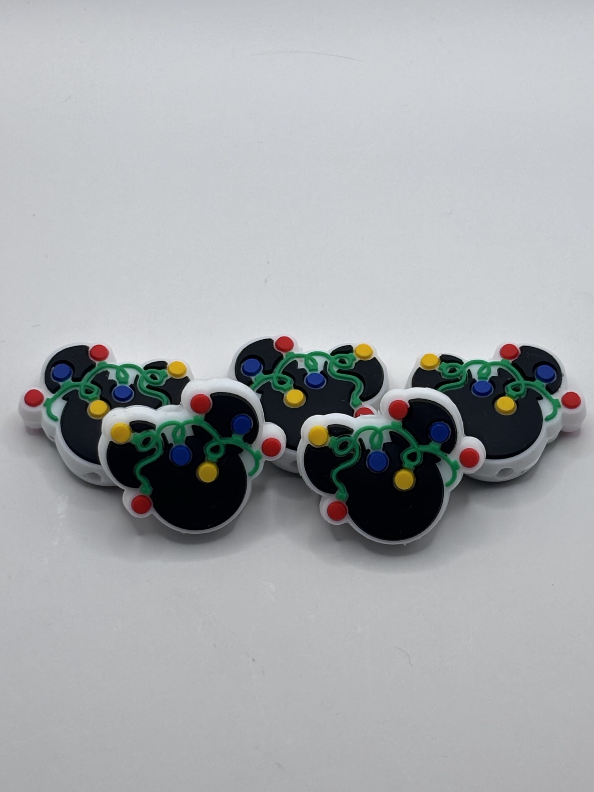 Silicone Christmas Mickey Mouse Beads