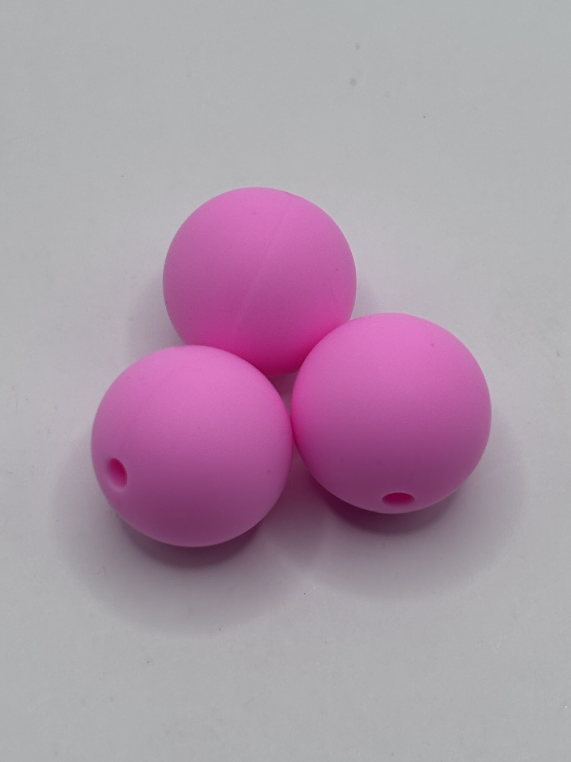 Silicone 15MM LIGHT Pink Beads