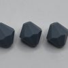 Silicone 12mm Grey Hexagon Beads