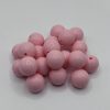 Silicone 15mm Glossy Pink Beads