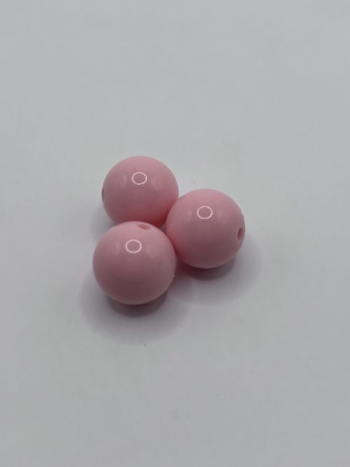 silicone 15MM glossy light pink