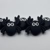 silicone black spider beads