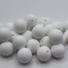 15mm white round beads