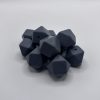 17mm grey hexagon beads