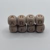 wooden letter beads