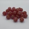 16mm Blood Orange Rhinestone beads