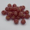 16mm Blood Orange Rhinestone beads