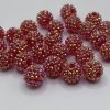 16mm Blood Orange Rhinestone beads