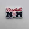 Silicone Baseball Mom Beads