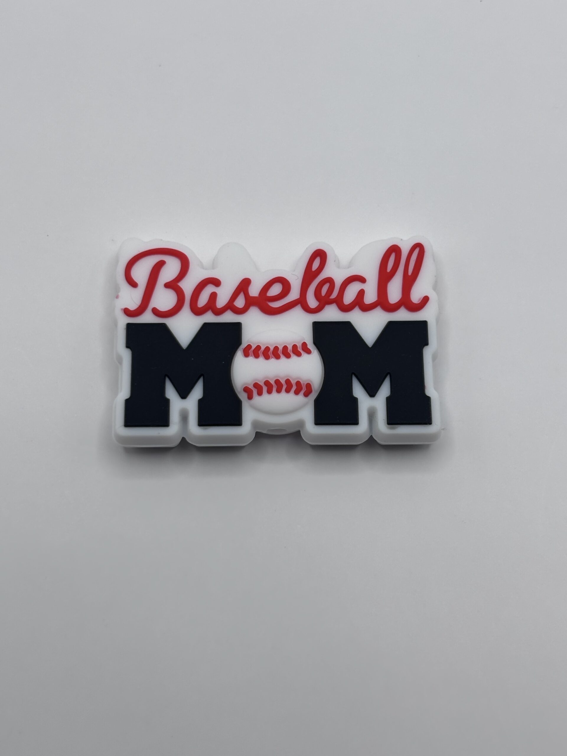 Silicone Baseball Mom Beads