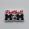 silicone football mom beads