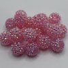 16mm Light Pink Rhinestone beads